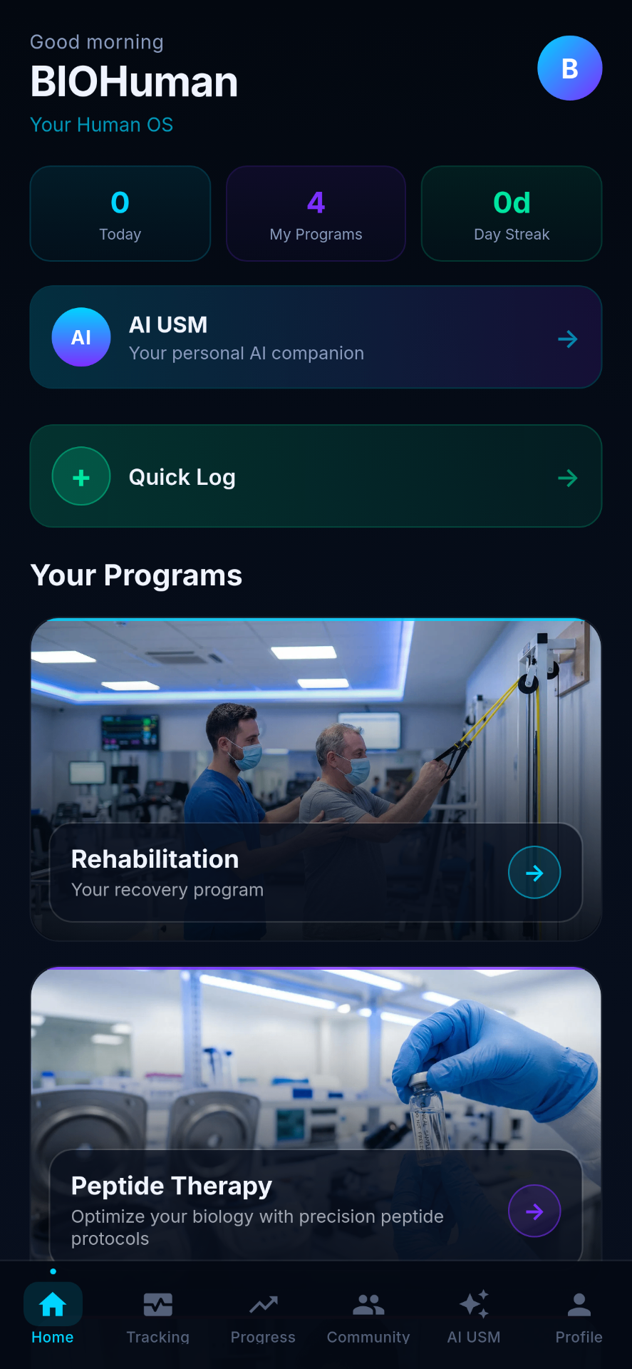 Biohuman BIOHuman — Your Personal Human OS
